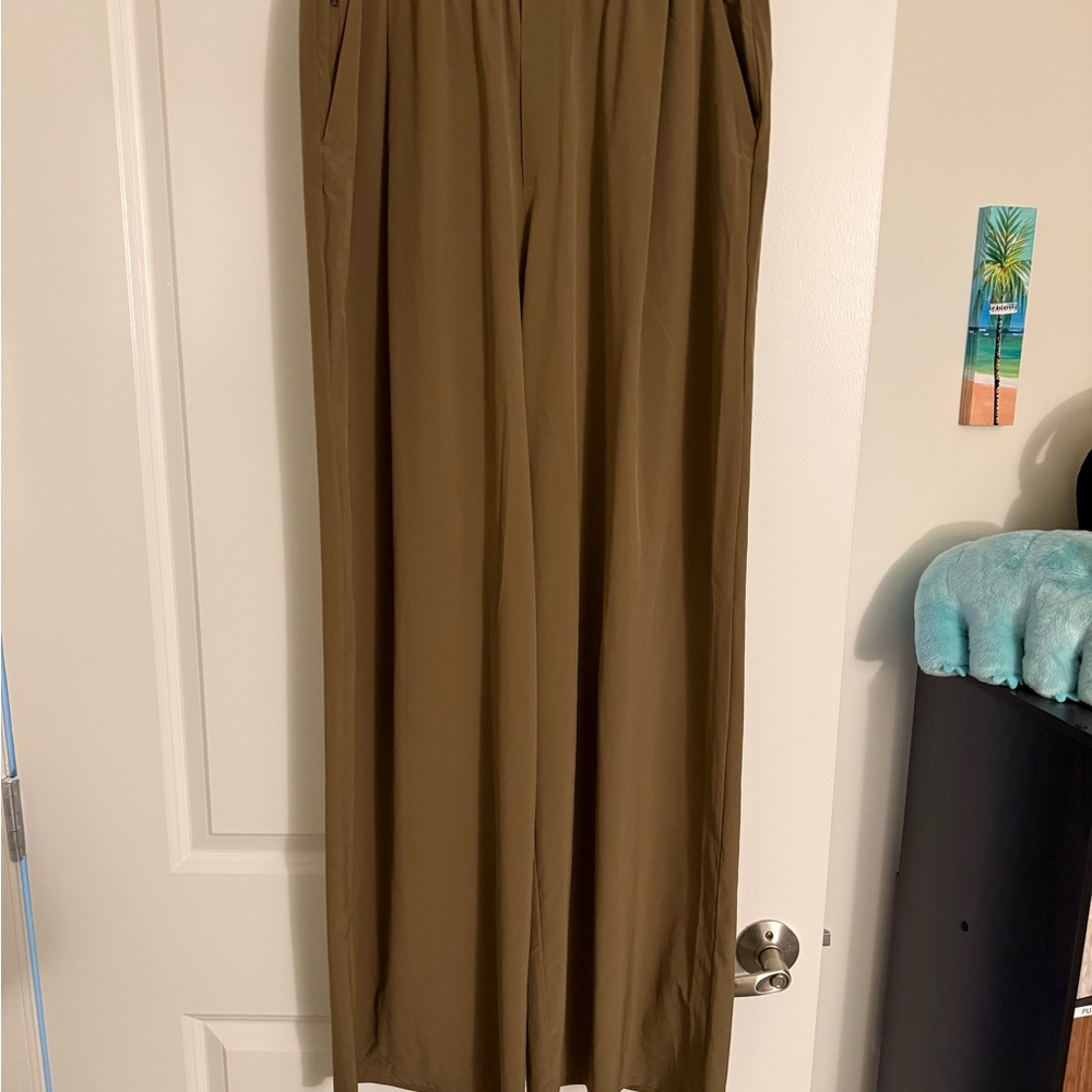 Athleta Large Tall - Brown Casual wide leg Pants